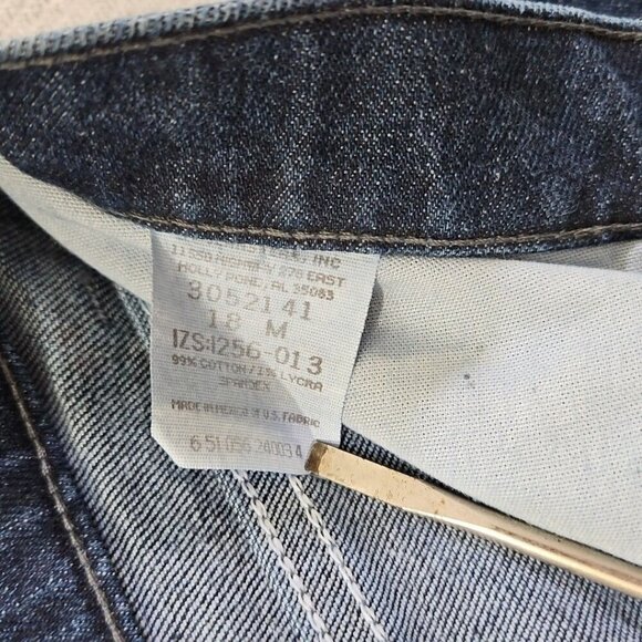 Riders by Lee Women's Denim Jeans Straight Leg Stretch Pockets Black Size 18 M - Picture 12 of 15